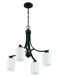 Craftmade - 50524-FB-WG - Four Light Chandelier - Bolden - Flat Black