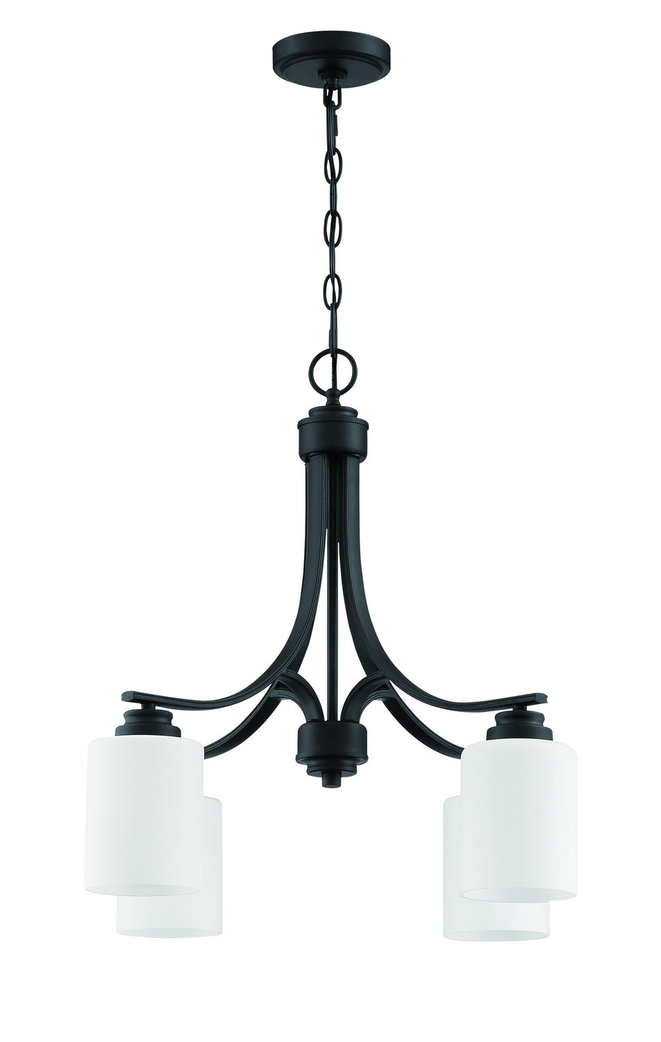 Craftmade - 50524-FB-WG - Four Light Chandelier - Bolden - Flat Black