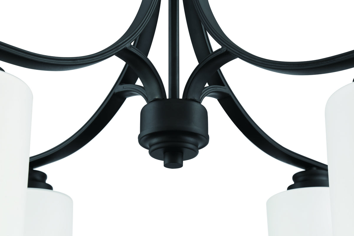 Craftmade - 50524-FB-WG - Four Light Chandelier - Bolden - Flat Black