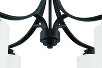 Craftmade - 50524-FB-WG - Four Light Chandelier - Bolden - Flat Black