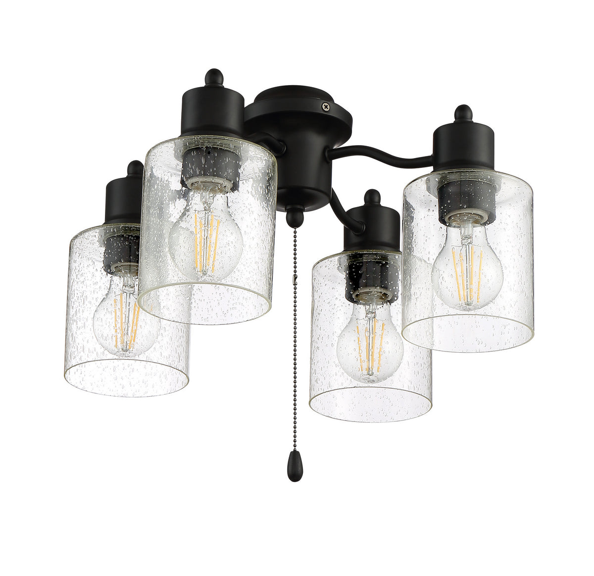 Craftmade - LK403107-FB-LED - LED Fan Light Kit - Light Kit-Armed - Flat Black
