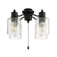 Craftmade - LK403107-FB-LED - LED Fan Light Kit - Light Kit-Armed - Flat Black