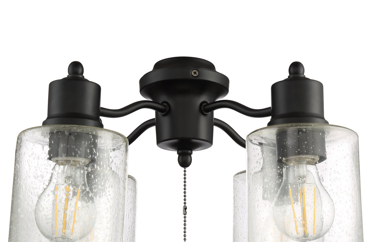 Craftmade - LK403107-FB-LED - LED Fan Light Kit - Light Kit-Armed - Flat Black