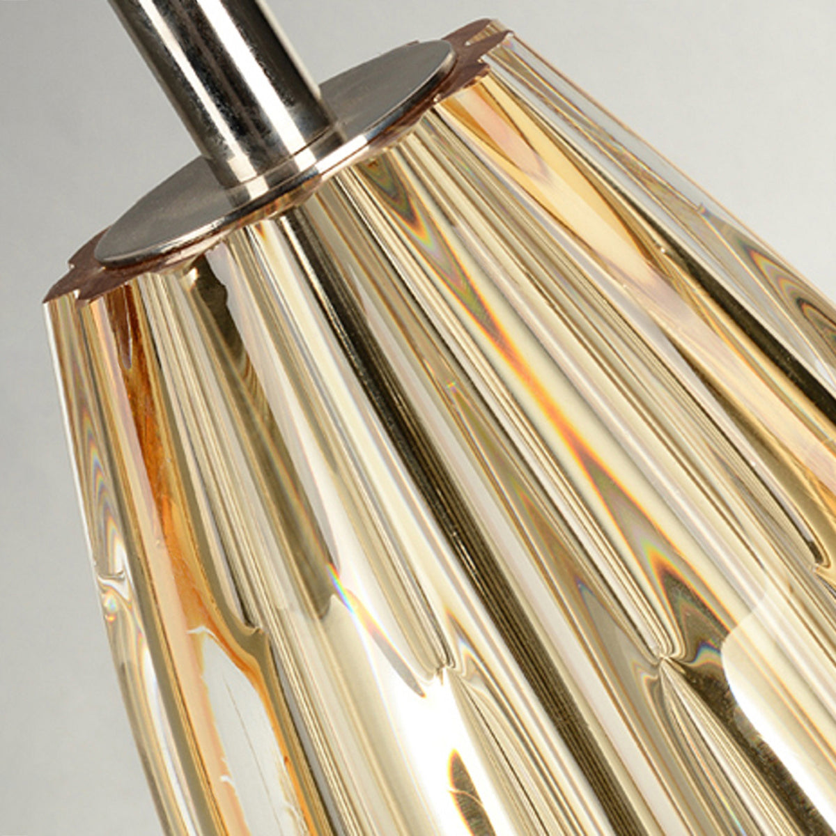 Lucas + McKearn - TLG3119 - One Light Table Lamp - Cognac - Clear Amber Glass