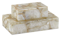 Currey and Company - 1200-0175 - Box - Benoit Collection - Natural Agate
