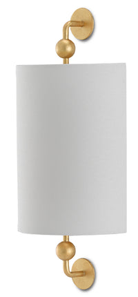 Currey and Company - 5900-0031 - One Light Wall Sconce - Tavey Collection - Contemporary Gold Leaf