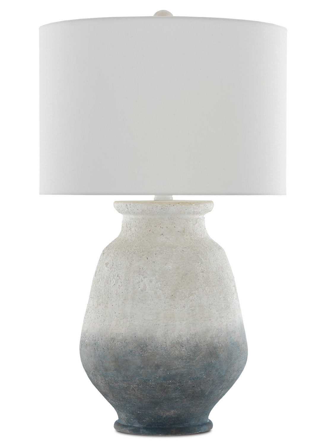 Currey and Company - 6000-0538 - One Light Table Lamp - Cazalet Table Lamp - Ash Ivory/Blue/Acrylic White