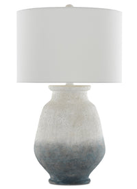 Currey and Company - 6000-0538 - One Light Table Lamp - Cazalet Table Lamp - Ash Ivory/Blue/Acrylic White