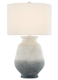 Currey and Company - 6000-0538 - One Light Table Lamp - Cazalet Table Lamp - Ash Ivory/Blue/Acrylic White