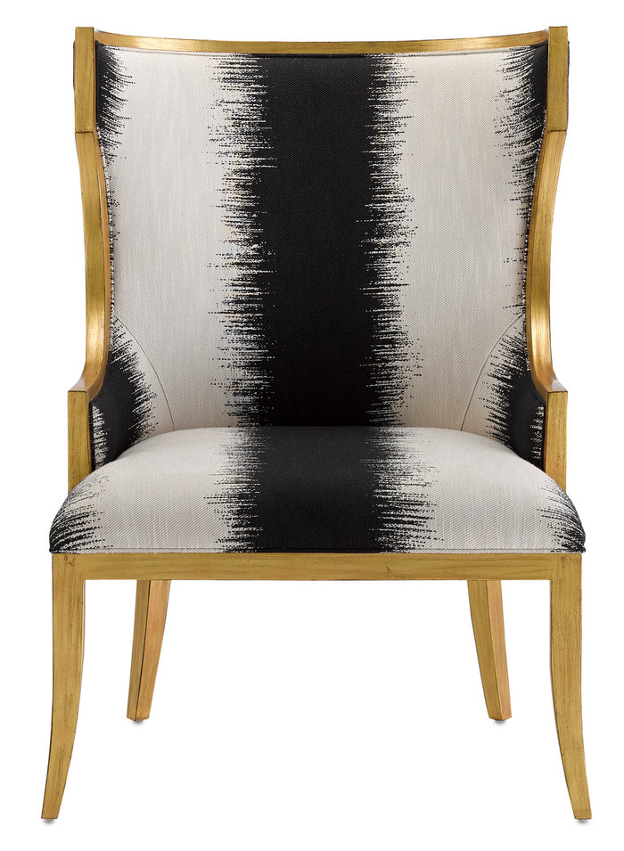 Currey and Company Chair from the Garson collection in Antique Gold finish