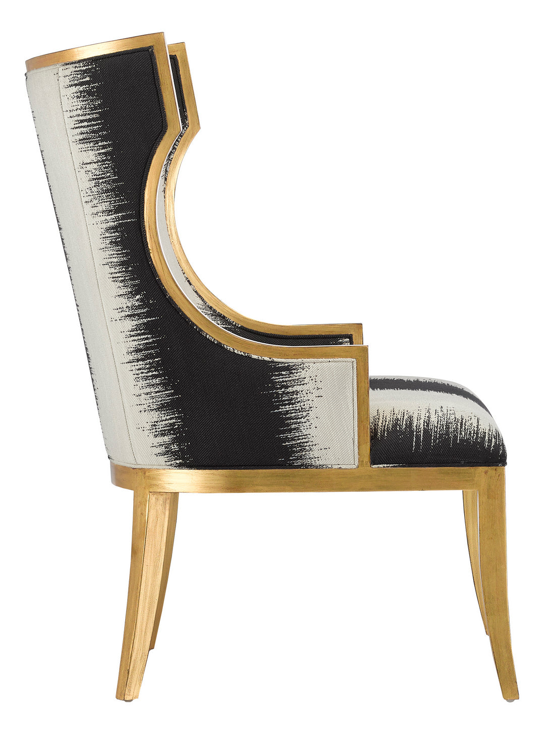 Currey and Company Chair from the Garson collection in Antique Gold finish