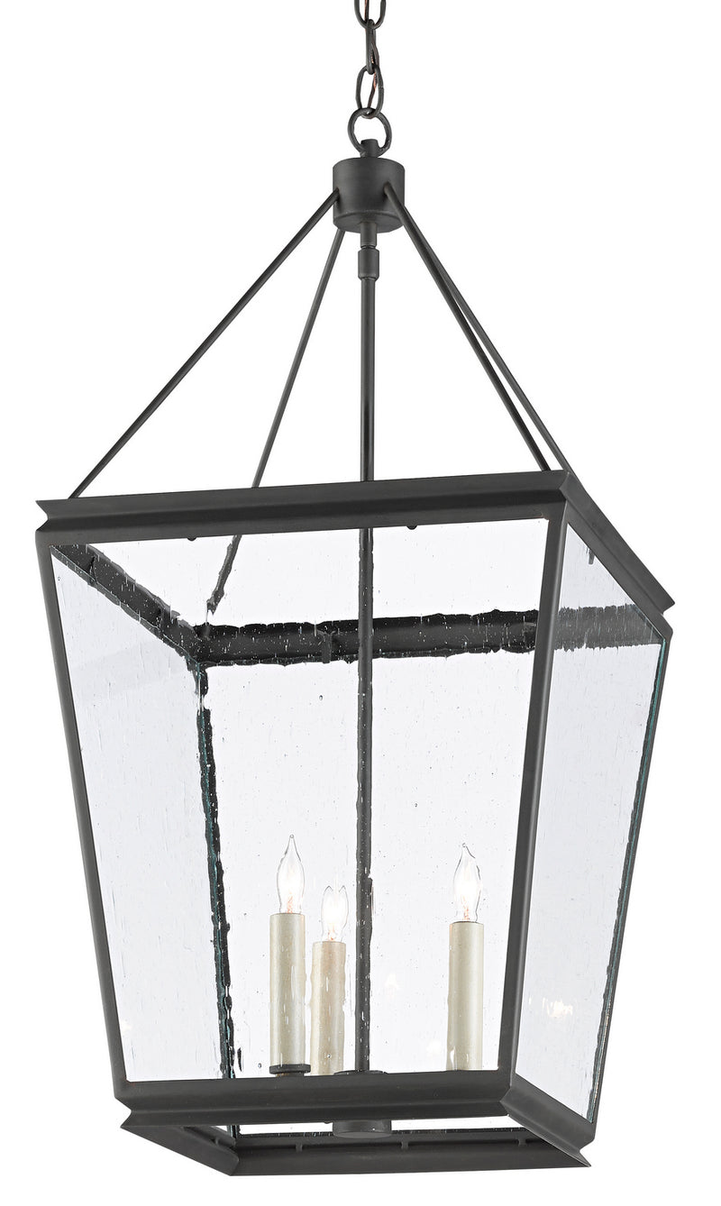 Currey and Company - 9000-0550 - Three Light Lantern - Old Iron