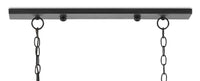 Currey and Company Eight Light Chandelier from the Argand collection in Antique Black finish