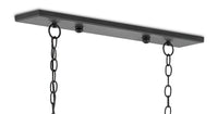 Currey and Company Eight Light Chandelier from the Argand collection in Antique Black finish