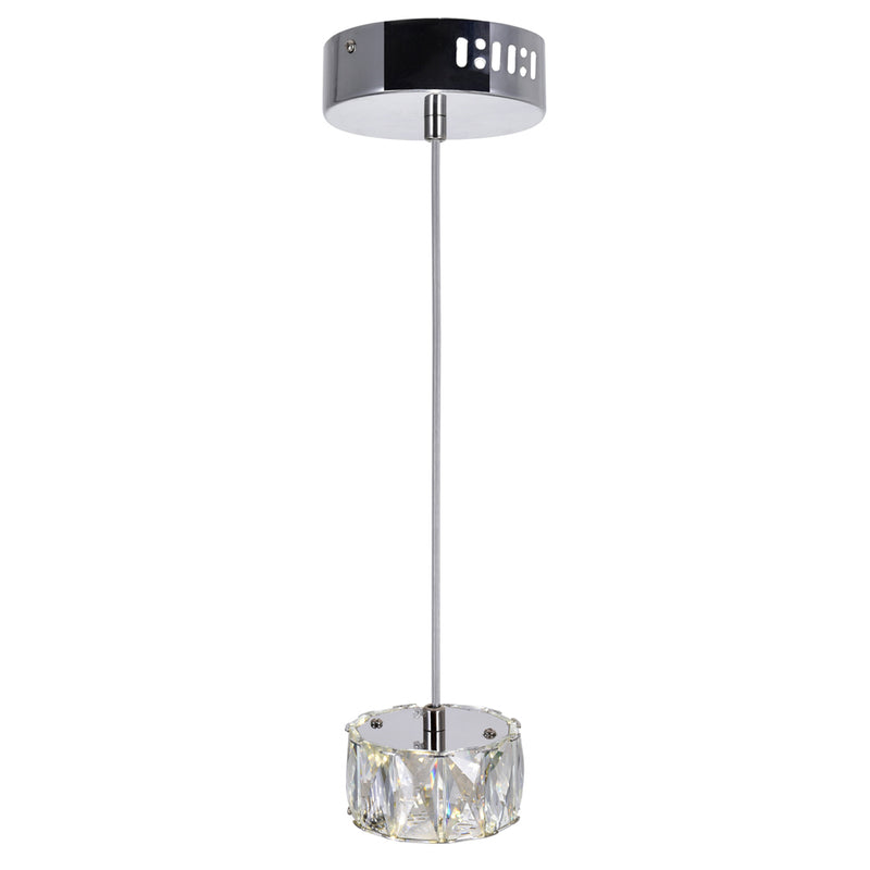 CWI Lighting LED Mini Pendant from the Milan collection in Chrome finish