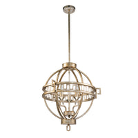 Lucas + McKearn - GN/Lemuria/3PA-S - Three Light Chandelier - Lemuria - Antique Silver