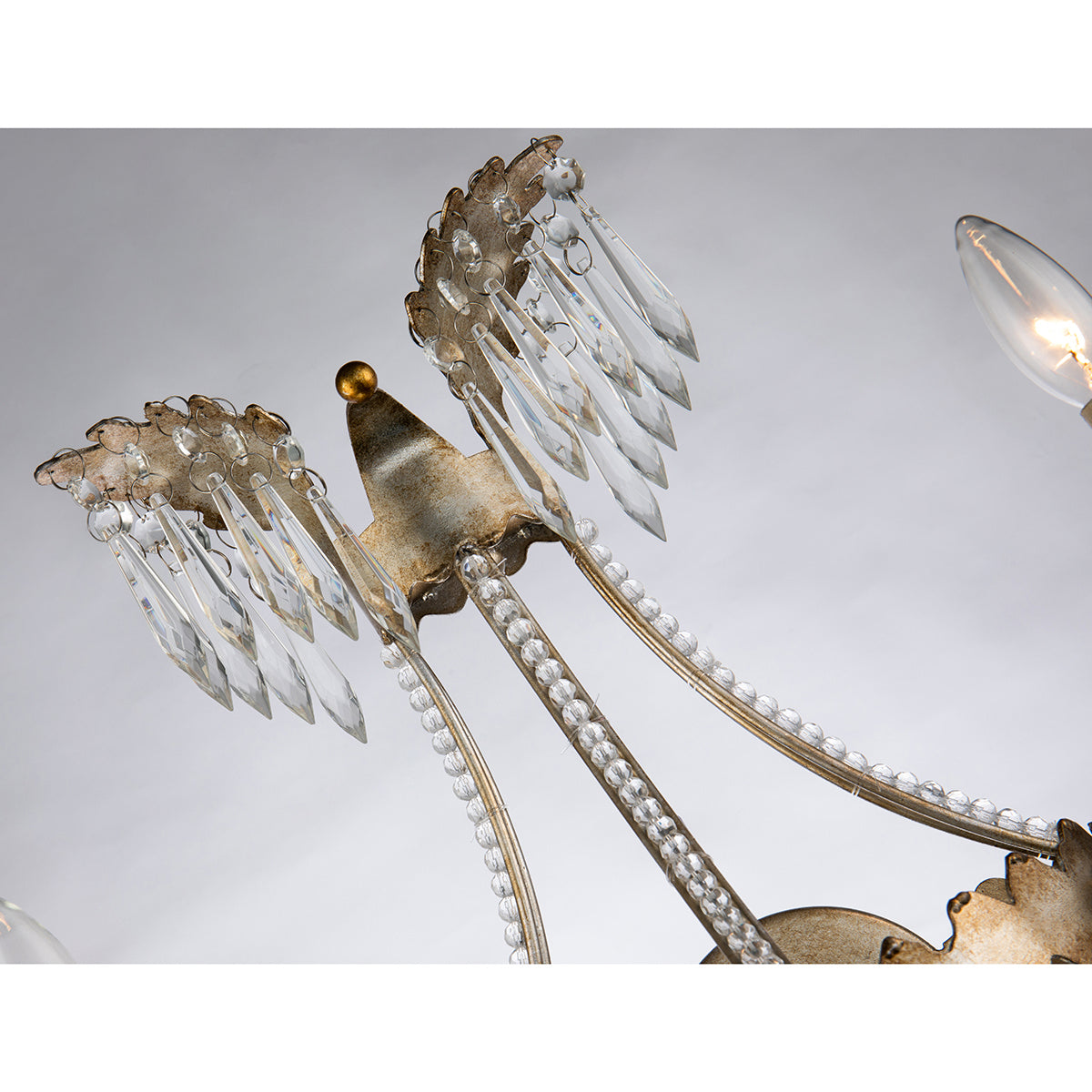 Lucas + McKearn - SC1035-2 - Two Light Wall Sconce - Lemuria - Distressed Silver And Gold