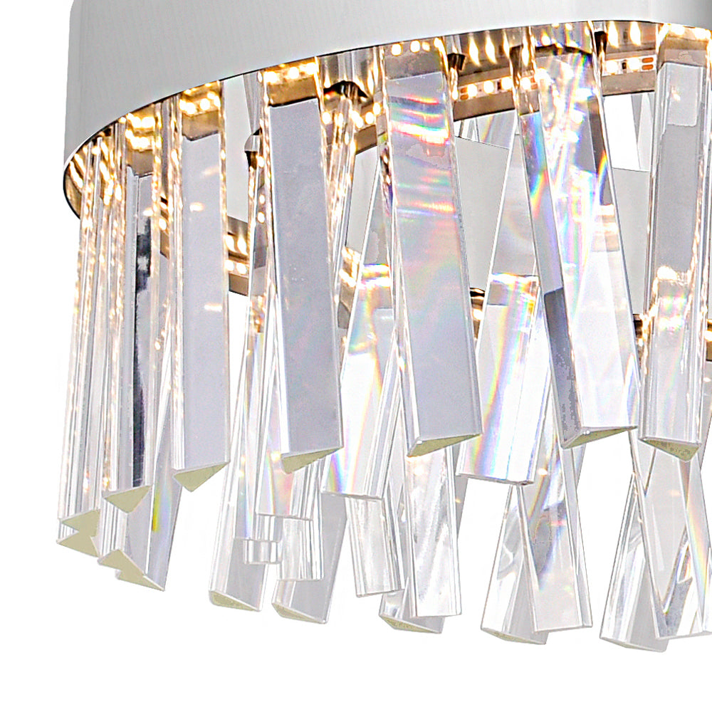 CWI Lighting - 1220P24-601 - LED Chandelier - Glace - Chrome