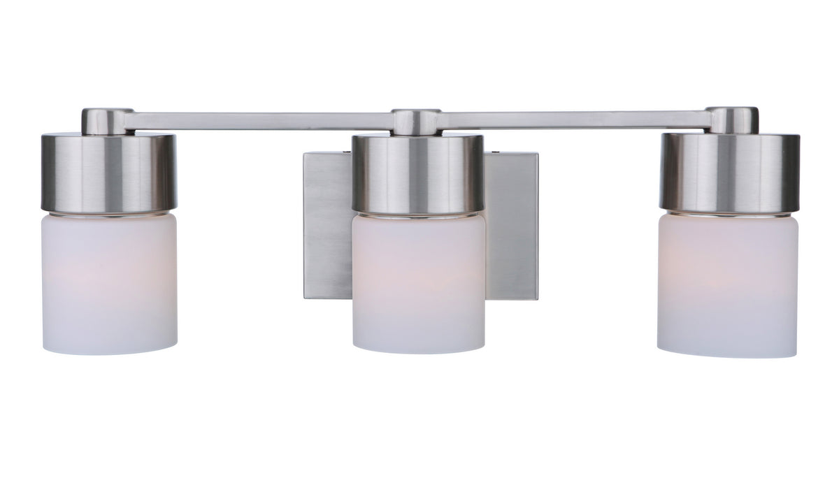 Craftmade Three Light Vanity from the District collection in Brushed Polished Nickel finish