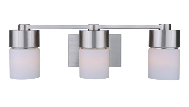 Craftmade Three Light Vanity from the District collection in Brushed Polished Nickel finish