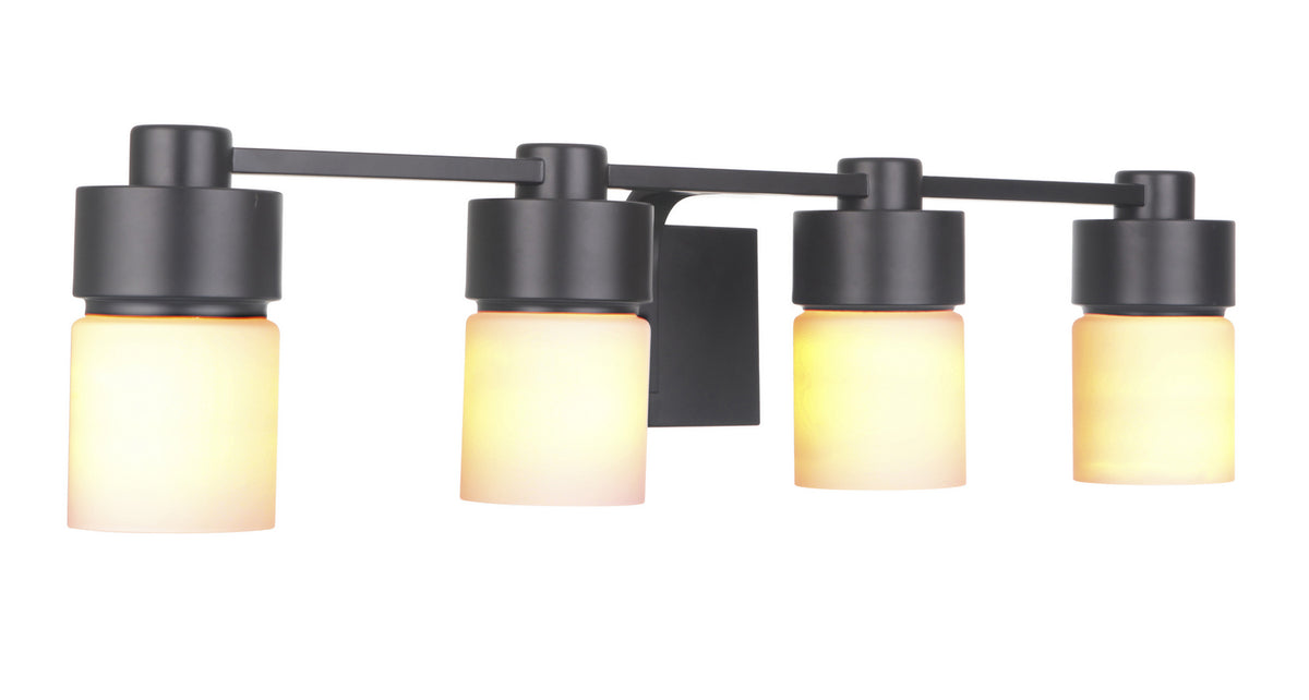 Craftmade - 12331FB4 - Four Light Vanity - District - Flat Black