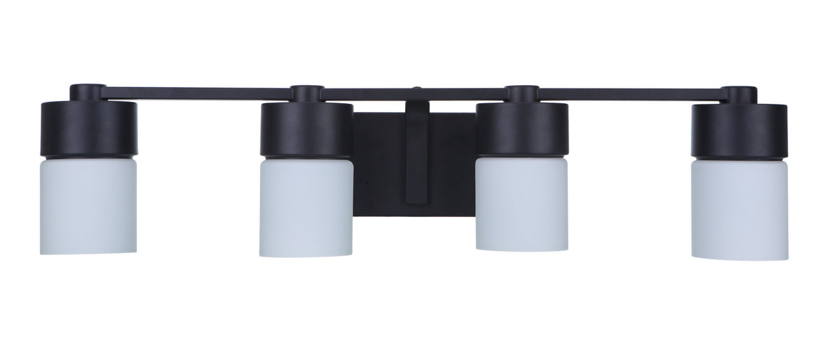 Craftmade - 12331FB4 - Four Light Vanity - District - Flat Black