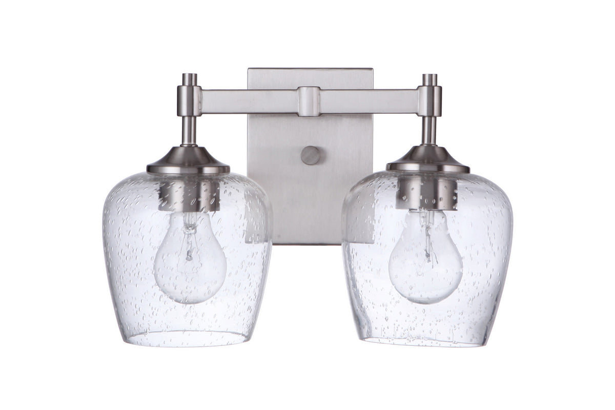 Craftmade - 12413BNK2 - Two Light Vanity - Stellen - Brushed Polished Nickel