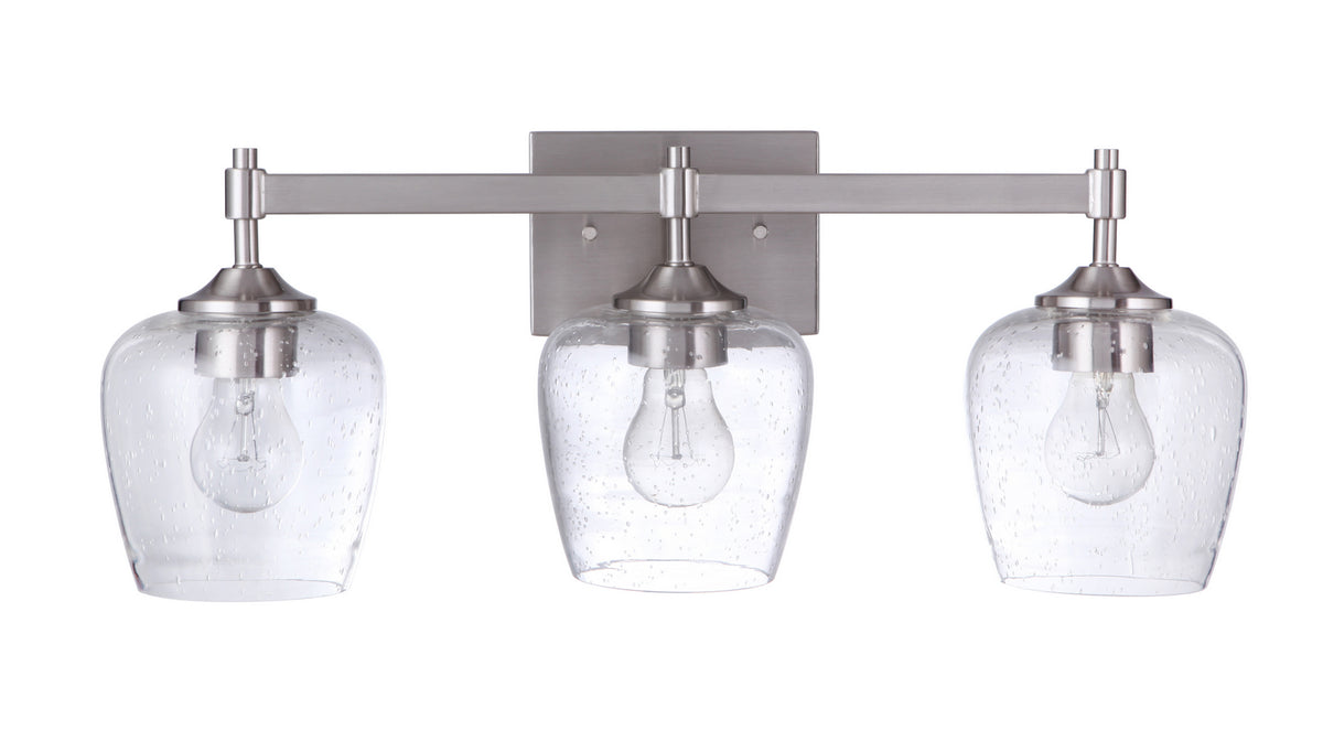 Craftmade - 12422BNK3 - Three Light Vanity - Stellen - Brushed Polished Nickel