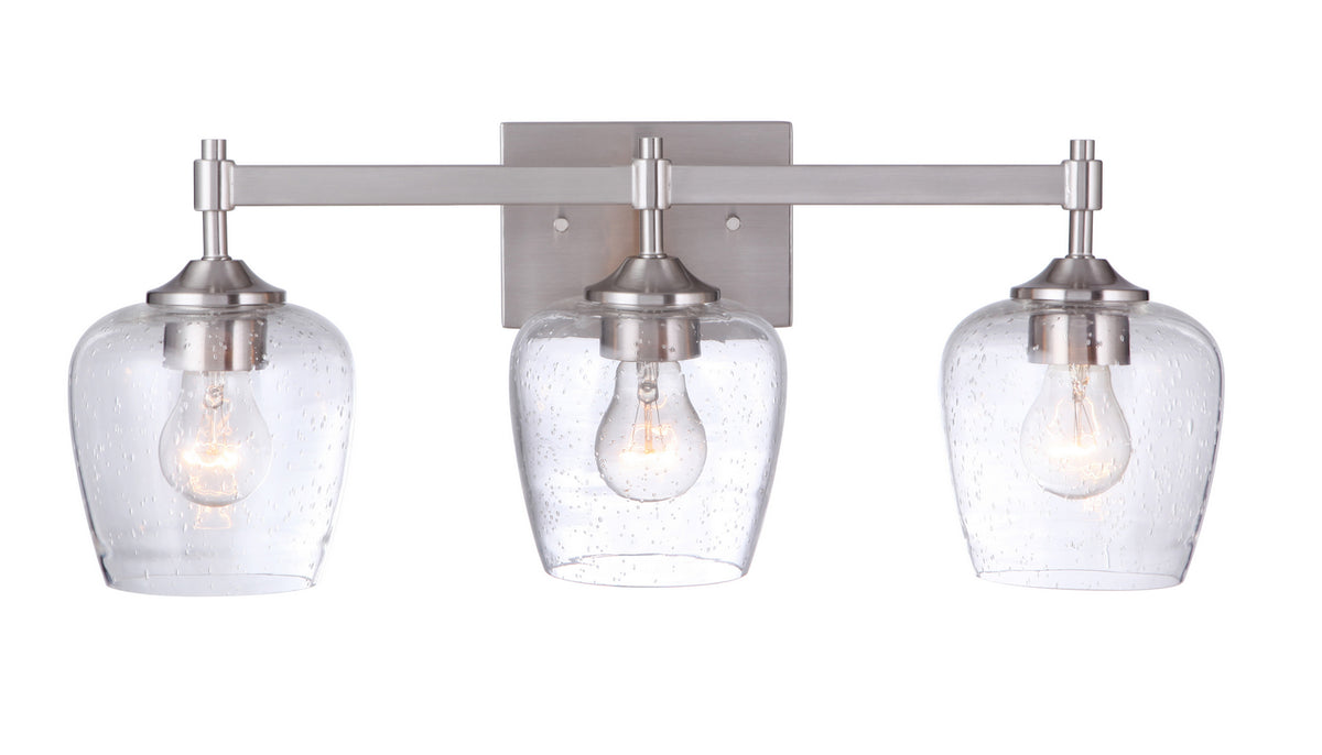 Craftmade - 12422BNK3 - Three Light Vanity - Stellen - Brushed Polished Nickel
