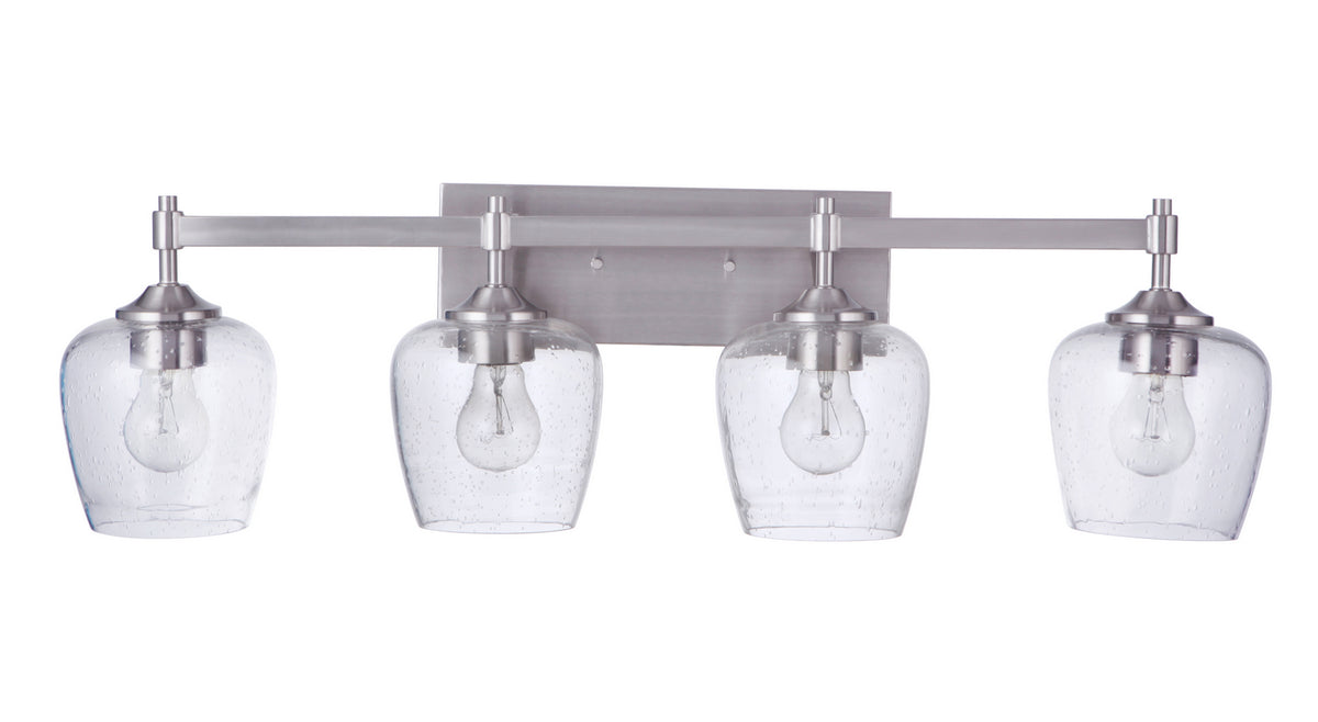 Craftmade - 12430BNK4 - Four Light Vanity - Stellen - Brushed Polished Nickel