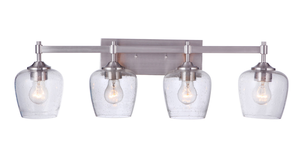 Craftmade - 12430BNK4 - Four Light Vanity - Stellen - Brushed Polished Nickel