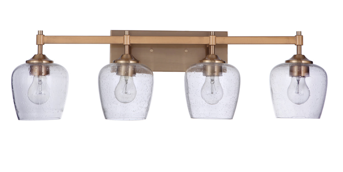 Craftmade - 12430SB4 - Four Light Vanity - Stellen - Satin Brass