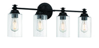 Craftmade - 49804-FB-C - Four Light Vanity - Dardyn - Flat Black