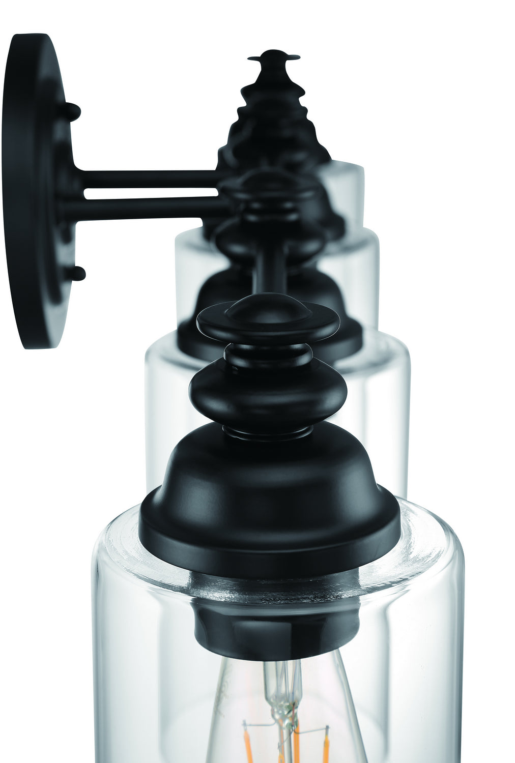 Craftmade - 49804-FB-C - Four Light Vanity - Dardyn - Flat Black