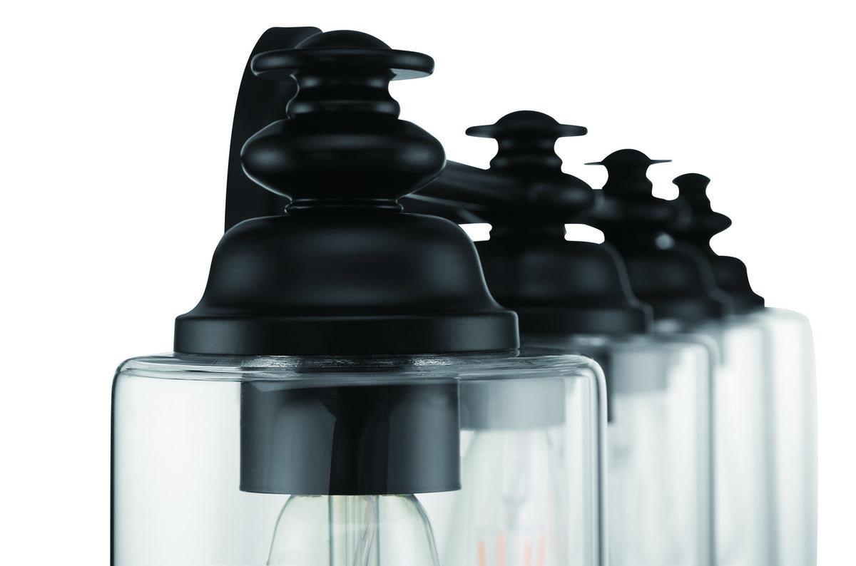 Craftmade - 49804-FB-C - Four Light Vanity - Dardyn - Flat Black