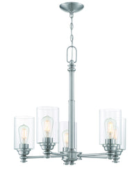 Craftmade - 49825-BNK-C - Five Light Chandelier - Dardyn - Brushed Polished Nickel
