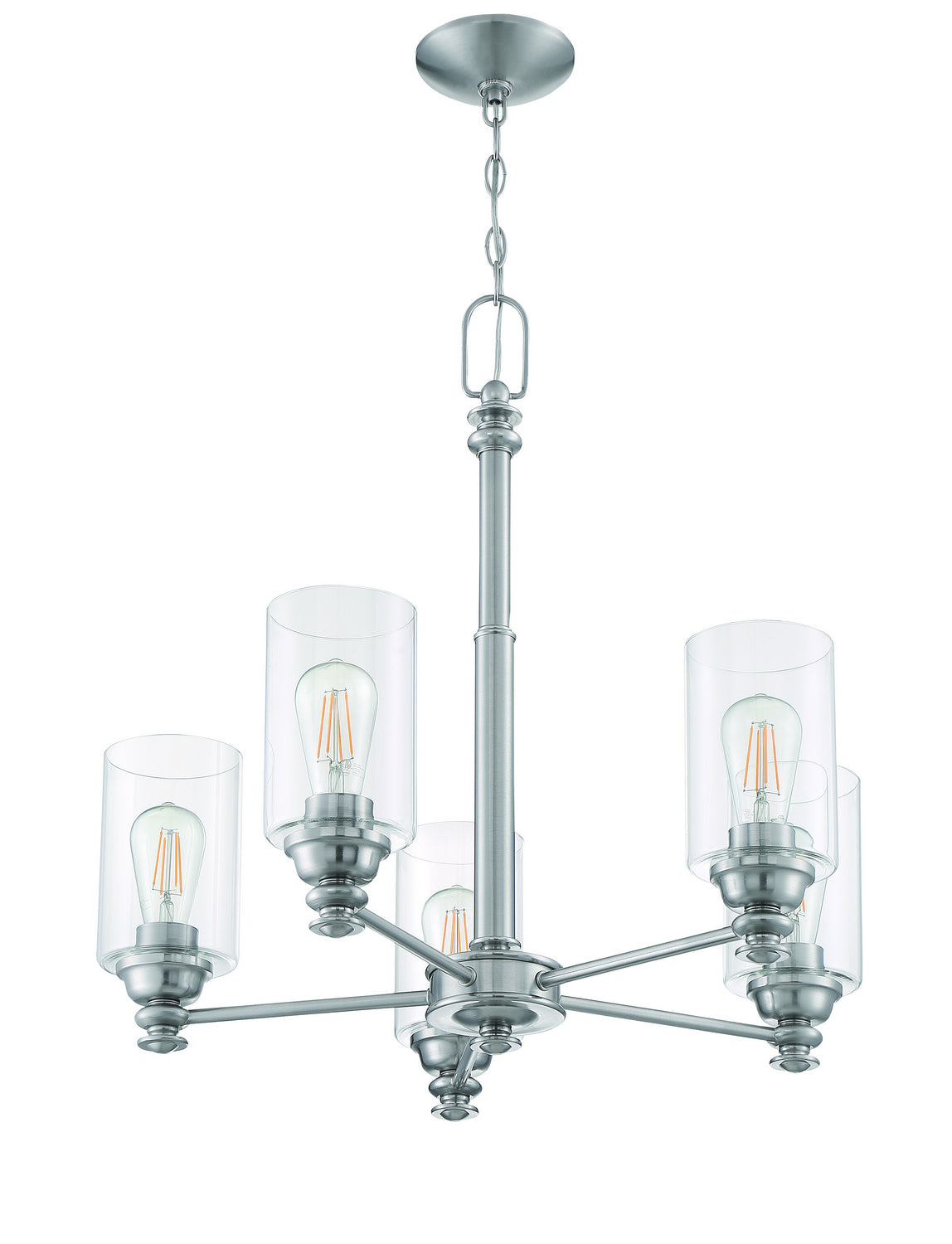 Craftmade - 49825-BNK-C - Five Light Chandelier - Dardyn - Brushed Polished Nickel