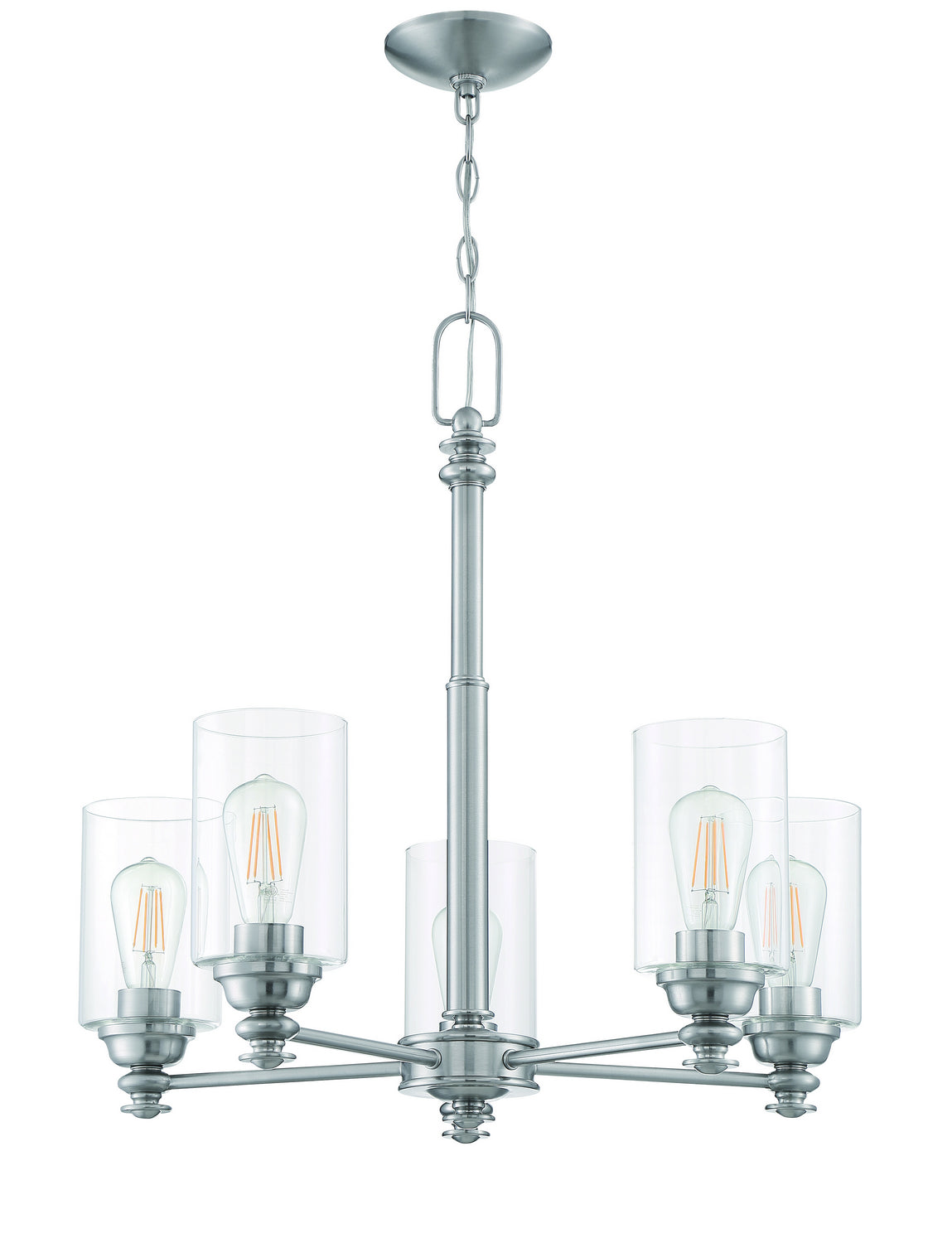 Craftmade - 49825-BNK-C - Five Light Chandelier - Dardyn - Brushed Polished Nickel