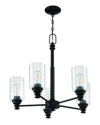 Craftmade - 49825-FB-C - Five Light Chandelier - Dardyn - Flat Black
