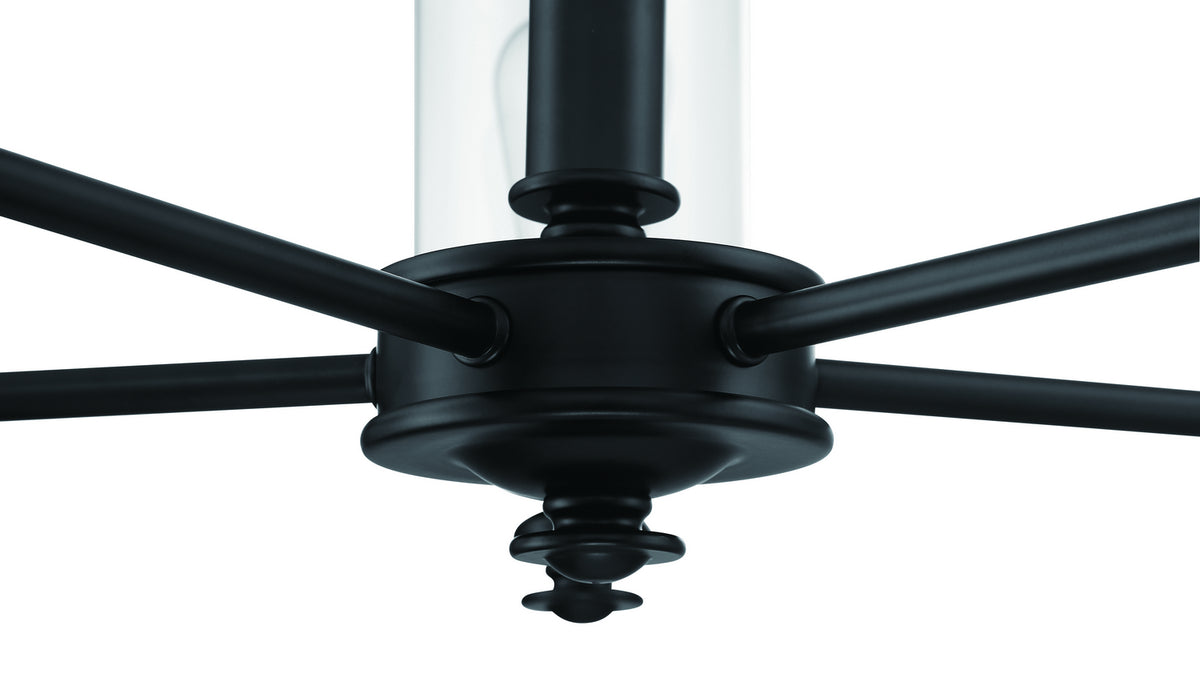 Craftmade - 49825-FB-C - Five Light Chandelier - Dardyn - Flat Black