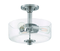 Craftmade - 49853-BNK-C - Three Light Convertible Semi Flush/Pendant - Dardyn - Brushed Polished Nickel