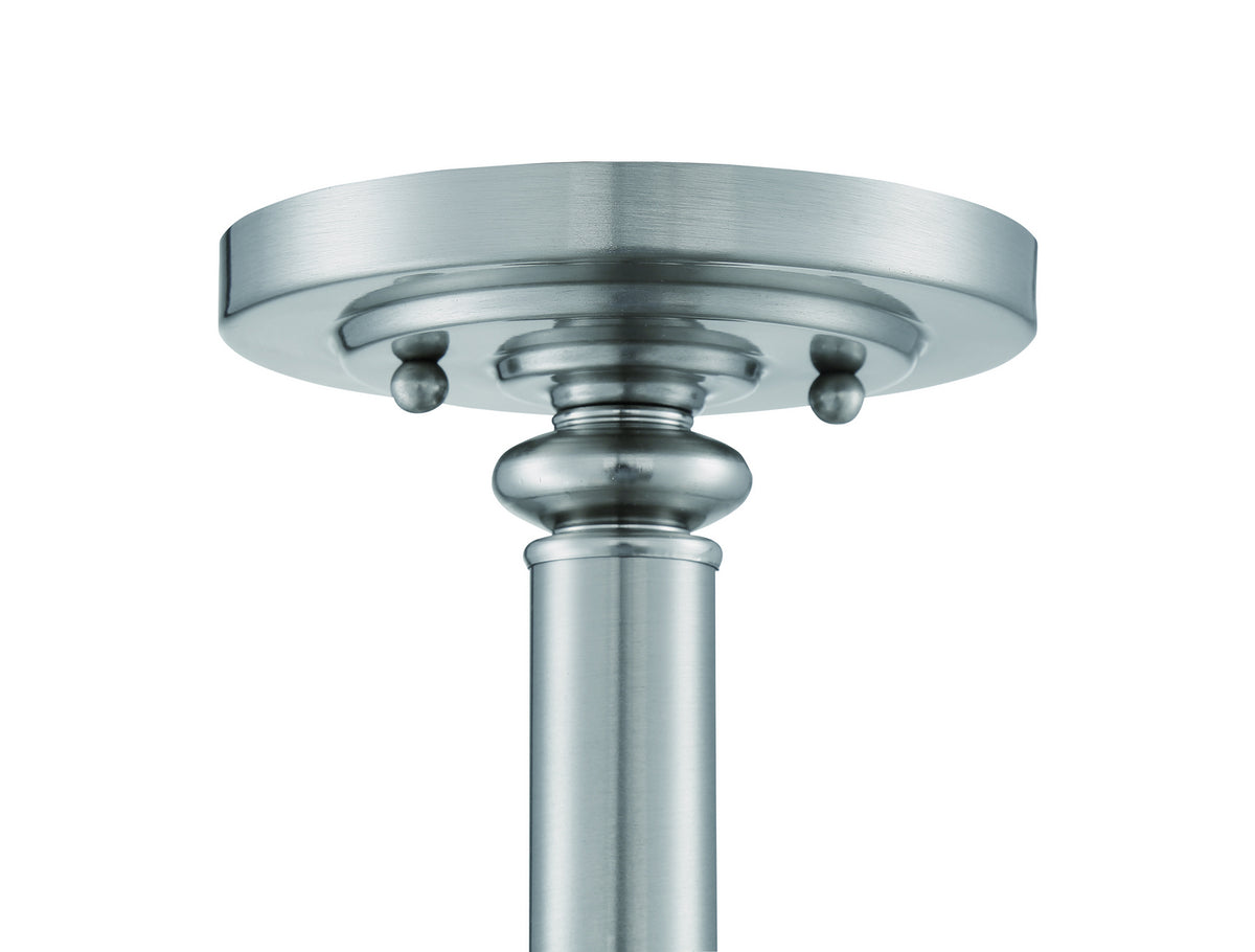 Craftmade - 49853-BNK-C - Three Light Convertible Semi Flush/Pendant - Dardyn - Brushed Polished Nickel