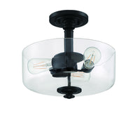 Craftmade - 49853-FB-C - Three Light Convertible Semi Flush/Pendant - Dardyn - Flat Black