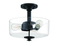 Craftmade - 49853-FB-C - Three Light Convertible Semi Flush/Pendant - Dardyn - Flat Black