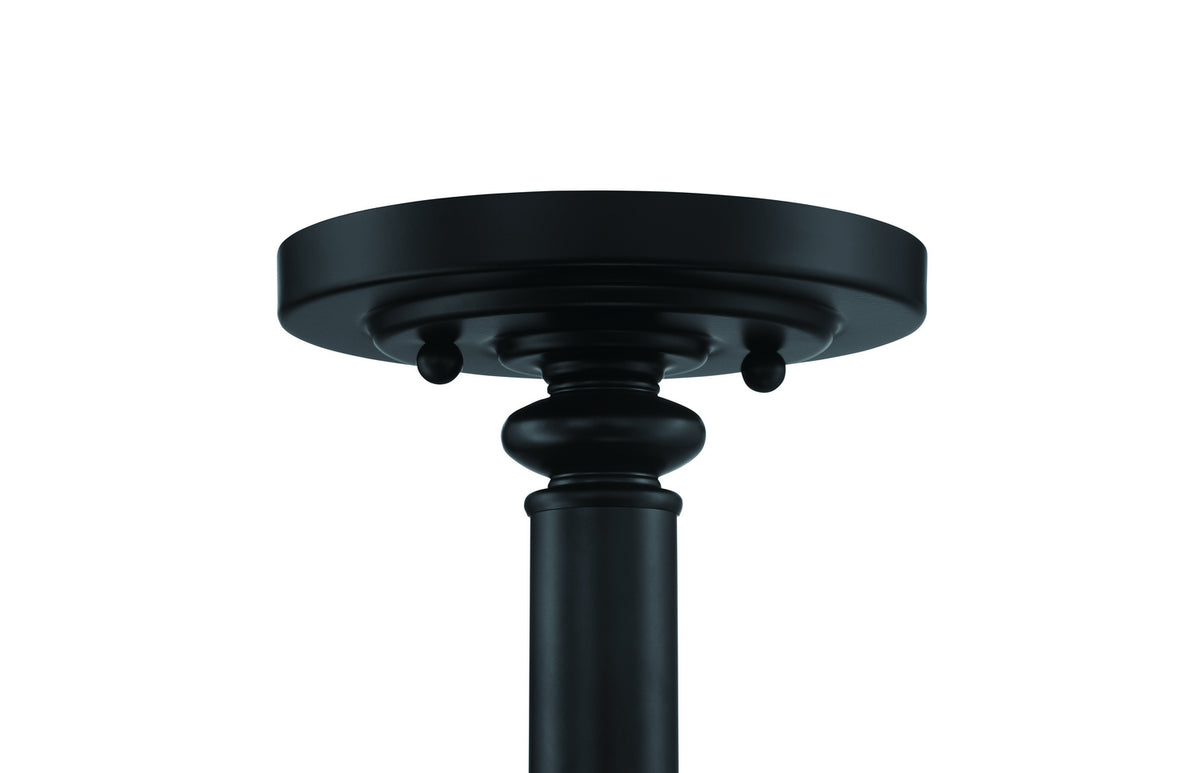 Craftmade - 49853-FB-C - Three Light Convertible Semi Flush/Pendant - Dardyn - Flat Black