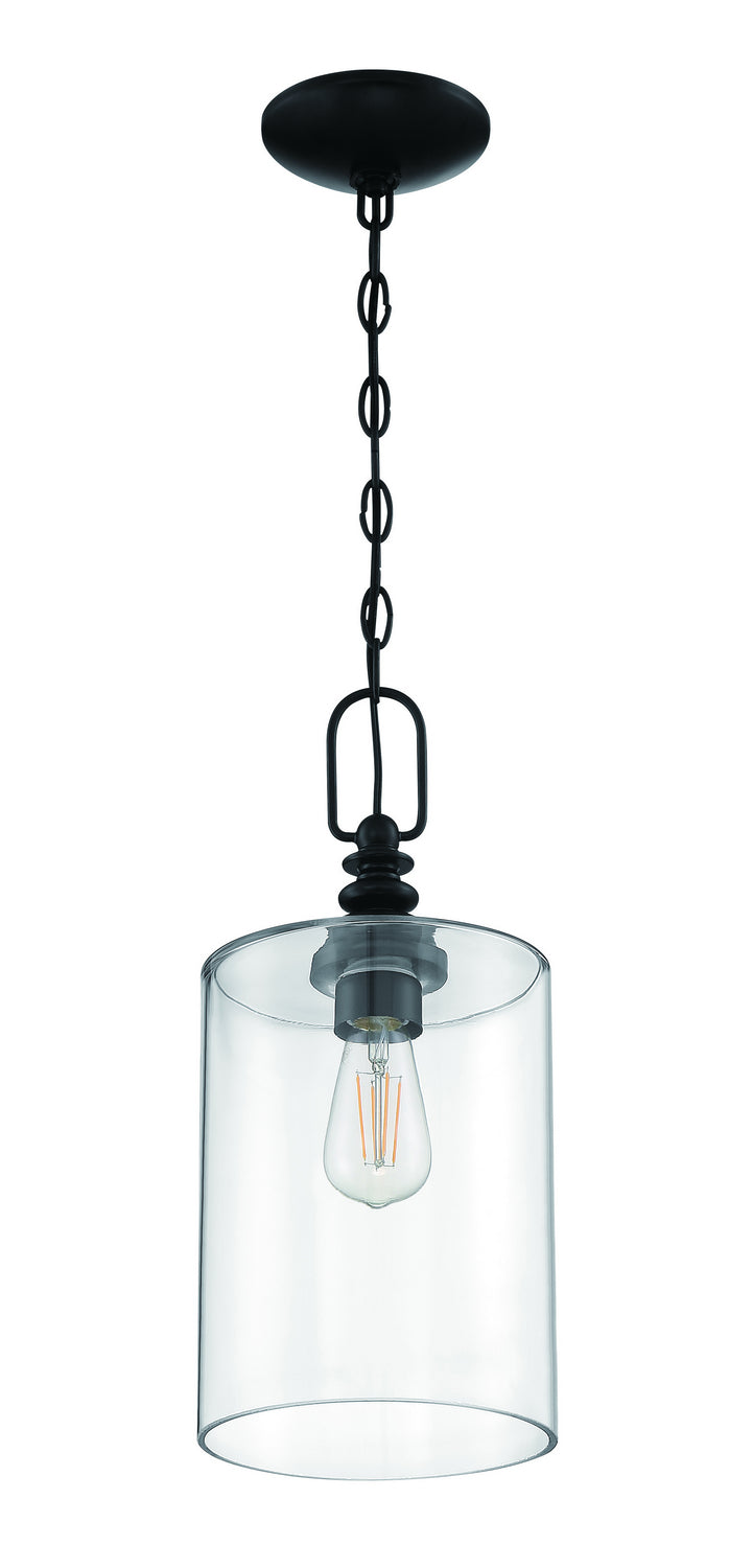 Craftmade - 49891-FB-C - One Light Mini Pendant - Dardyn - Flat Black