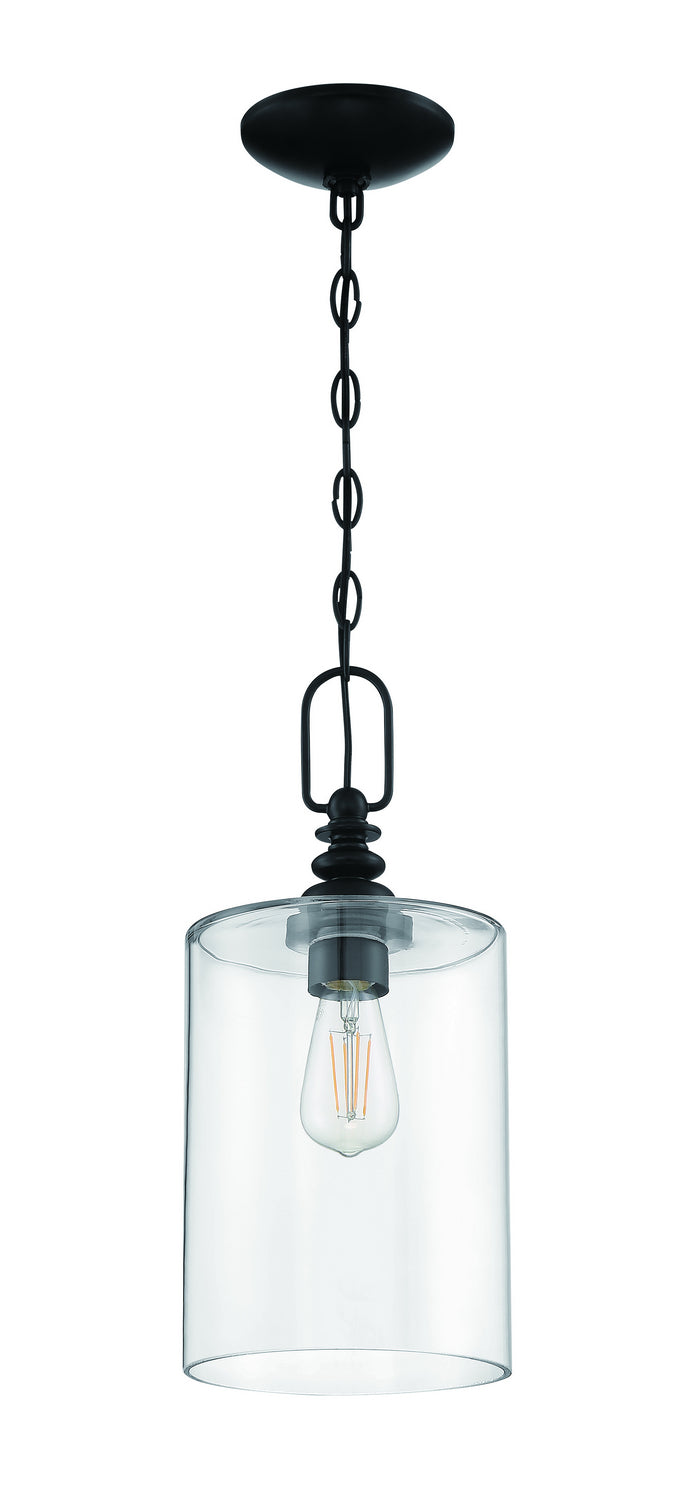 Craftmade - 49891-FB-C - One Light Mini Pendant - Dardyn - Flat Black
