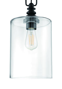 Craftmade - 49891-FB-C - One Light Mini Pendant - Dardyn - Flat Black
