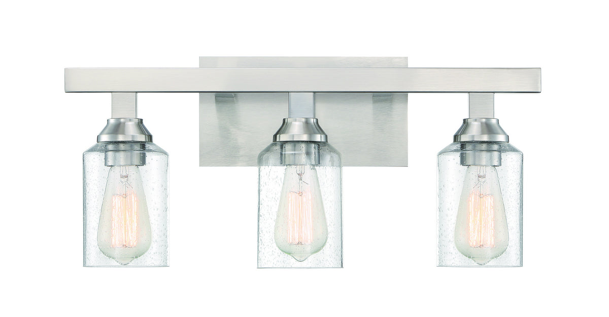 Craftmade - 53103-BNK - Three Light Vanity - Chicago - Brushed Polished Nickel