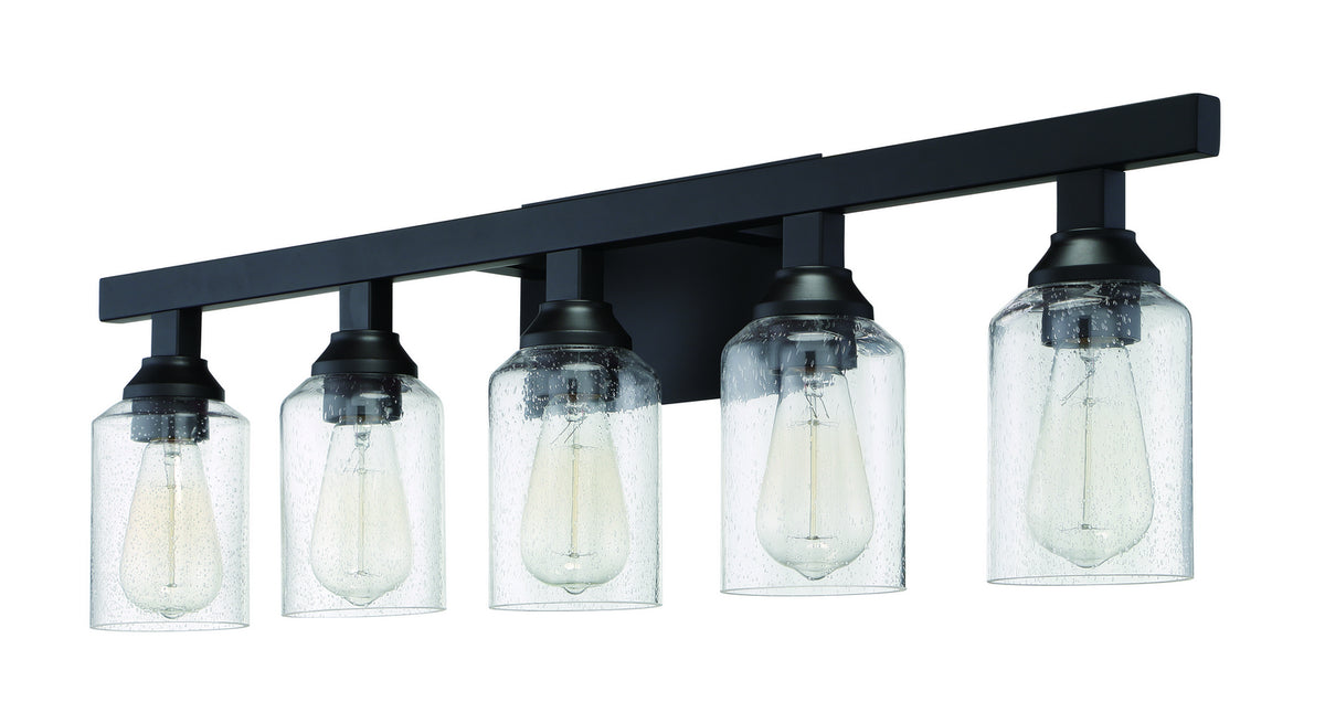 Craftmade - 53105-FB - Five Light Vanity - Chicago - Flat Black